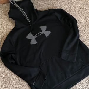 Black and Grey Under Armour hoodie